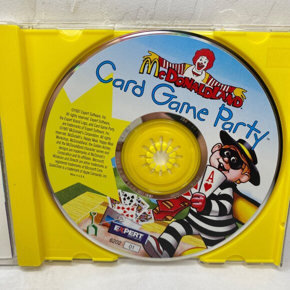 Vintage 1997 McDonalds McDonaldland Computer Card Game CD #4 Party CD-ROM 3-7 - Picture 3 of 5